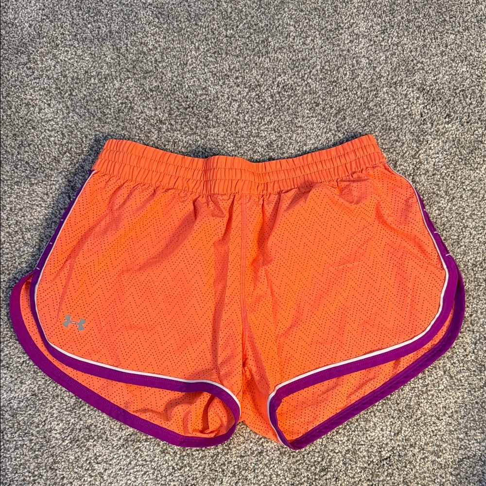 Under Armour Women's Vibrant Orange Athletic Shorts